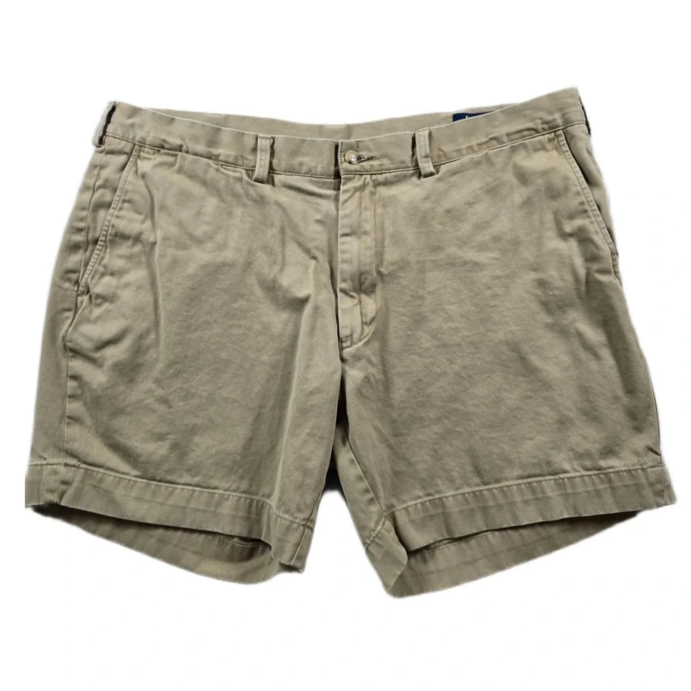 Polo Ralph Lauren Chino Shorts Mens 38 Tan Cotton Classic Fit 6